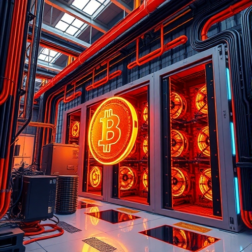 一個未來感十足的比特幣挖礦設施