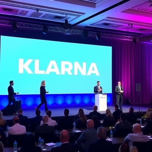 Klarna首次公開募股啟動活動現場