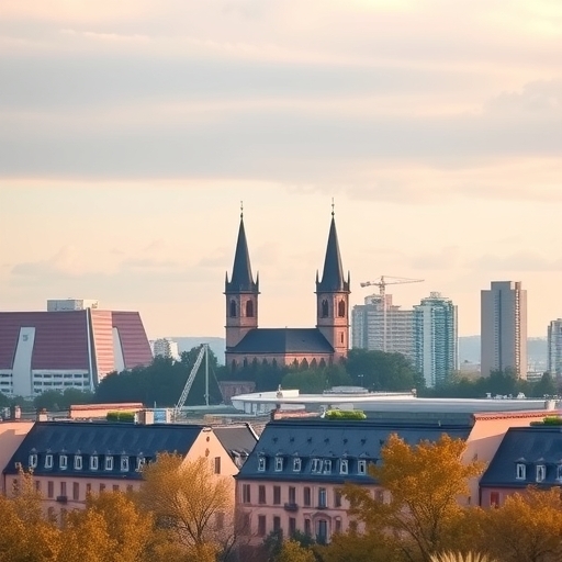 盧森堡天際線與現代建築