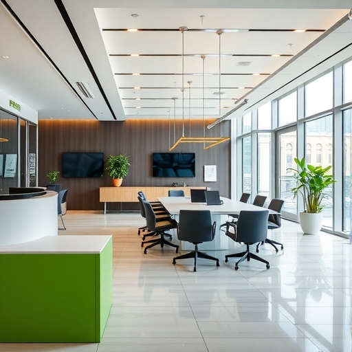 NVIDIA投資的現代化辦公室場景