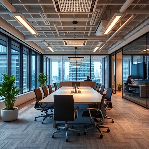 現代辦公室內NVIDIA投資項目