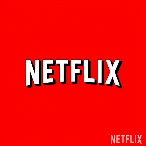 Netflix 標誌，具有鮮艷的色彩