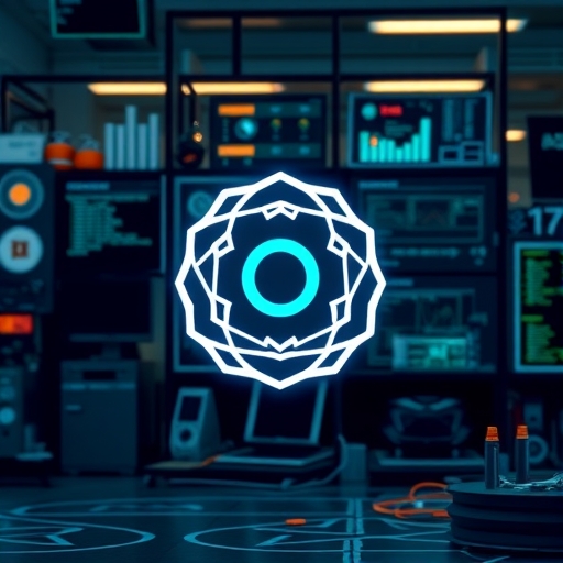 一個技術環境中的 OpenAI 標誌