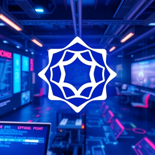 一個技術環境中的 OpenAI 標誌