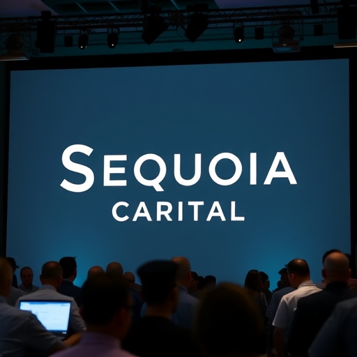 紅杉資本標誌在科技會議中