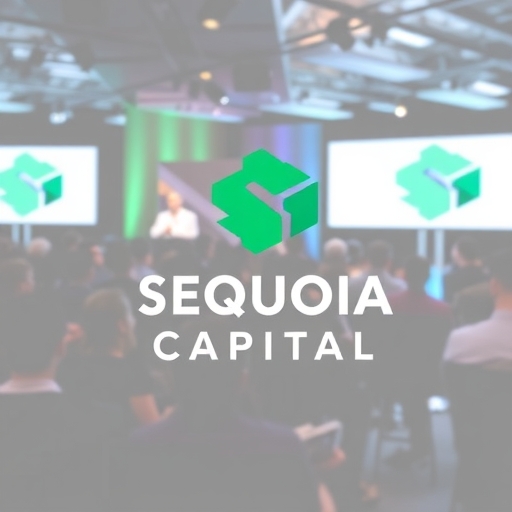 紅杉資本標誌在科技會議中