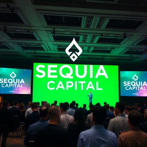 紅杉資本標誌在科技會議中