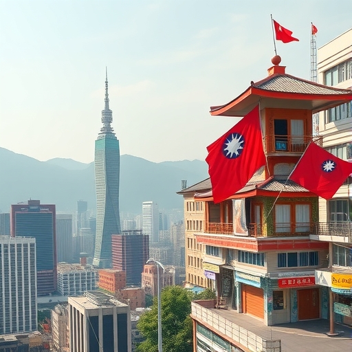 一位男子正在街頭交易股票