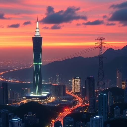 台灣電力網路概念圖
