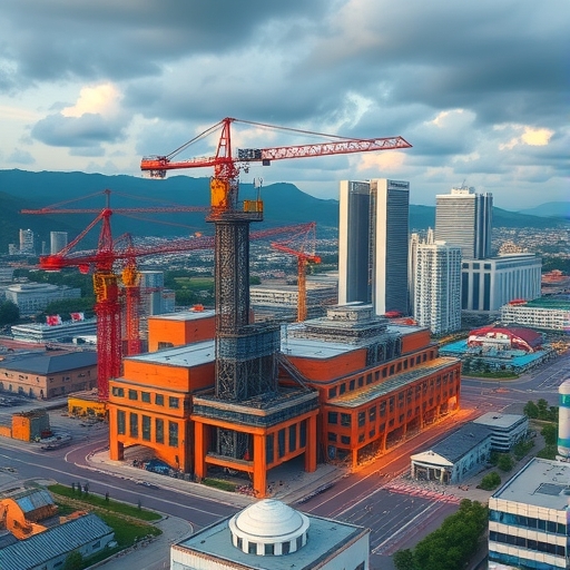 台積電嘉義廠施工現場