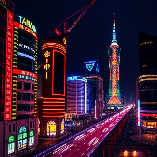 台北股市交易大廳繁忙的場景