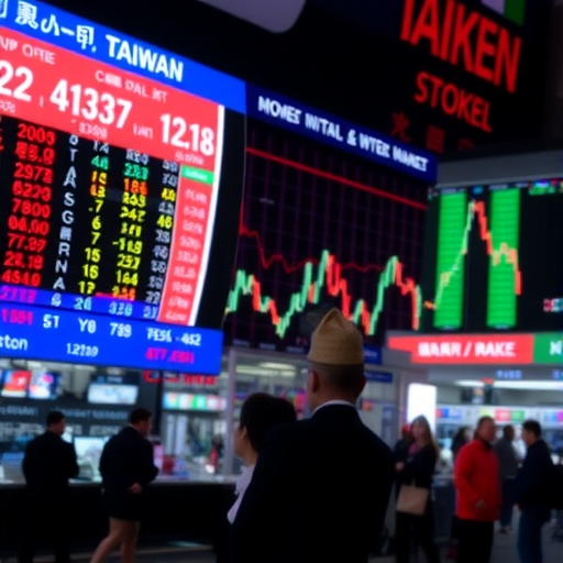 台灣股票市場的各類股票圖表