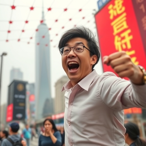 投資人正在參與新股抽籤活動