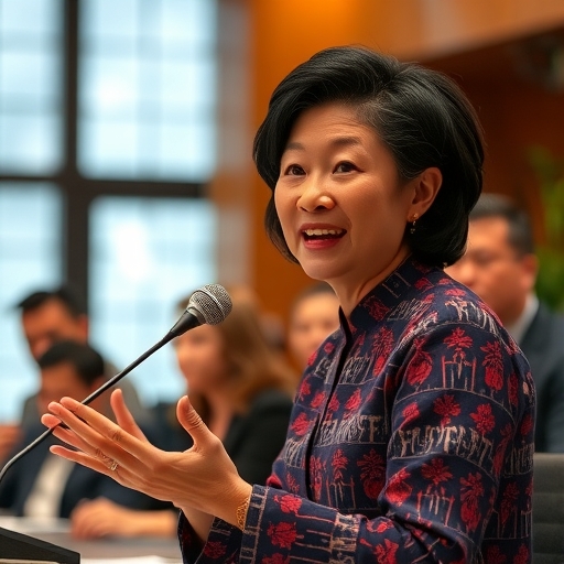 高市早苗在政治場合發言