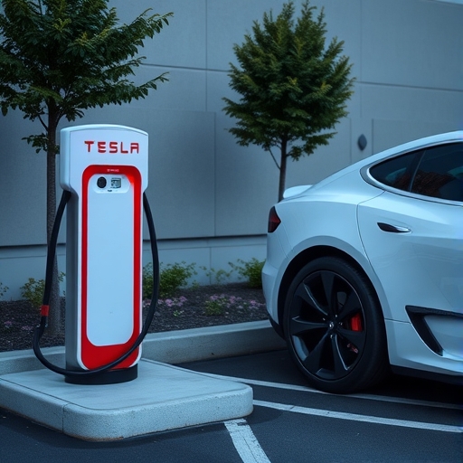 特斯拉電動車充電站