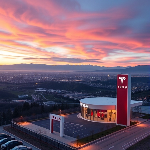 特斯拉總部壯麗景觀