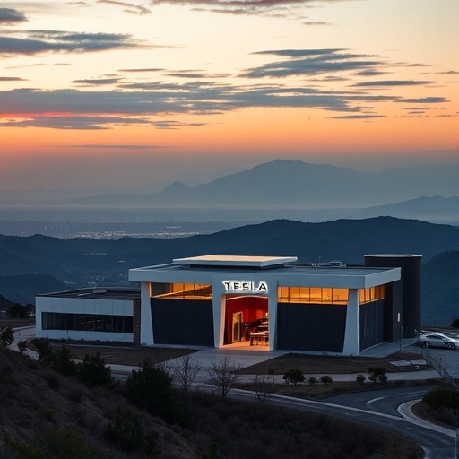 特斯拉總部壯麗景觀