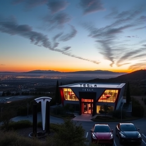 特斯拉總部壯麗景觀