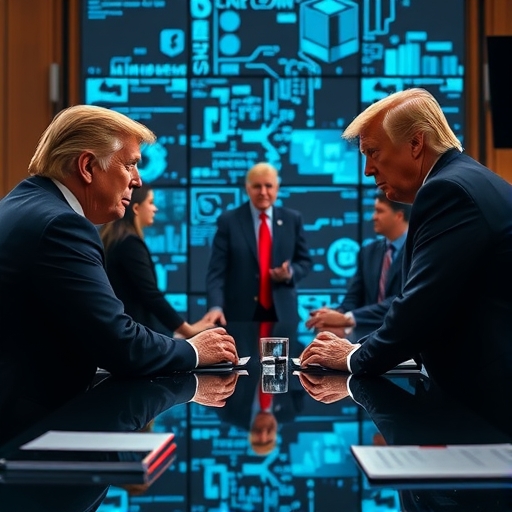 川普與科技巨頭會面