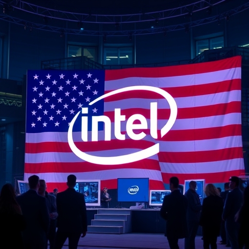 英特爾進行資產出售的會議場景