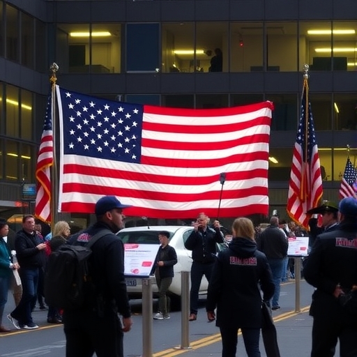 一位男子正在街頭交易股票