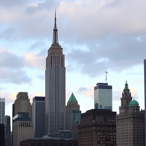 華爾街金融區的天際線