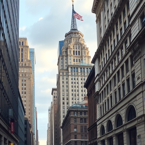 華爾街金融區的天際線