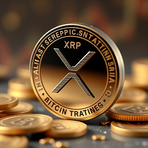 XRP加密貨幣交易概念圖