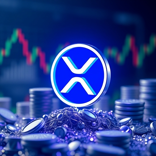 XRP加密貨幣交易概念圖