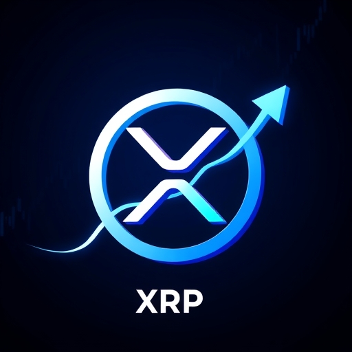 XRP標誌與上升趨勢