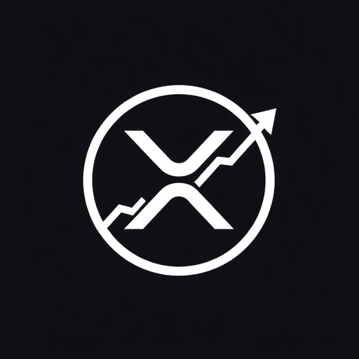 XRP標誌與上升趨勢