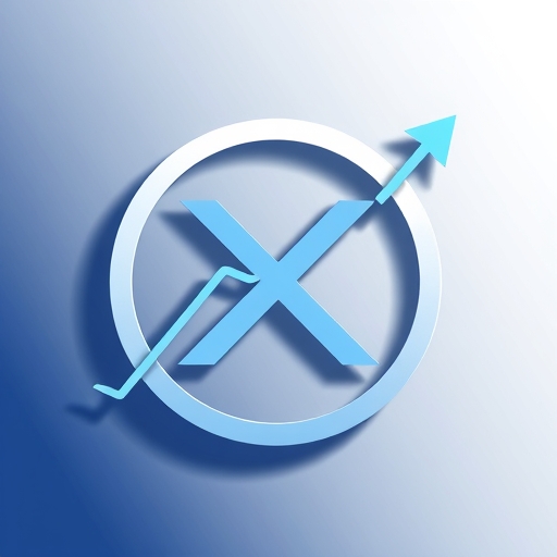 XRP標誌與上升趨勢