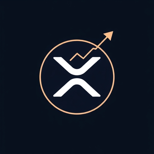 XRP標誌與上升趨勢