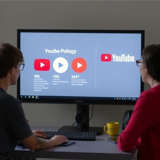 YouTube政策調整示意圖