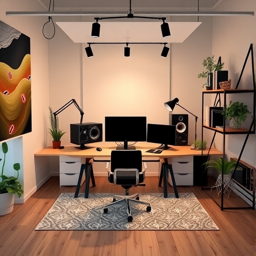 YouTube工作室現代化工作空間