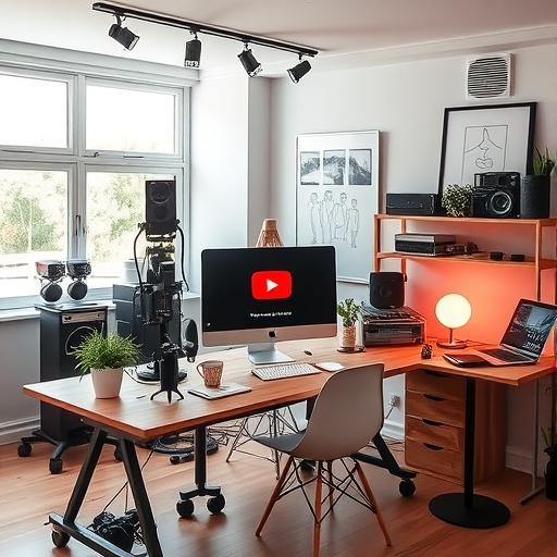 YouTube工作室現代化工作空間三