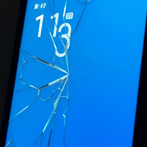 破碎的智慧型手機螢幕