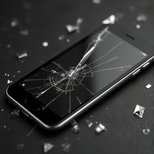 破碎的智慧型手機螢幕