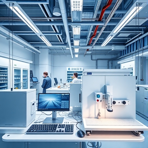 一間現代化半導體實驗室