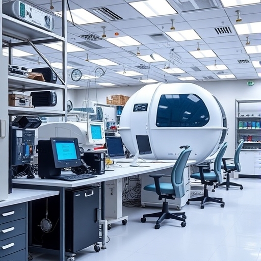 一間現代化半導體實驗室