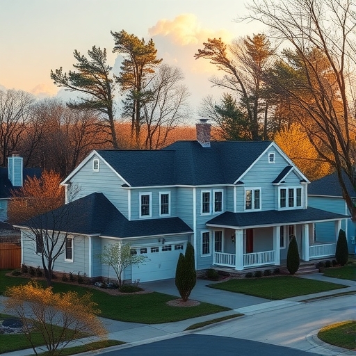 一個和平的社區，擁有大房子