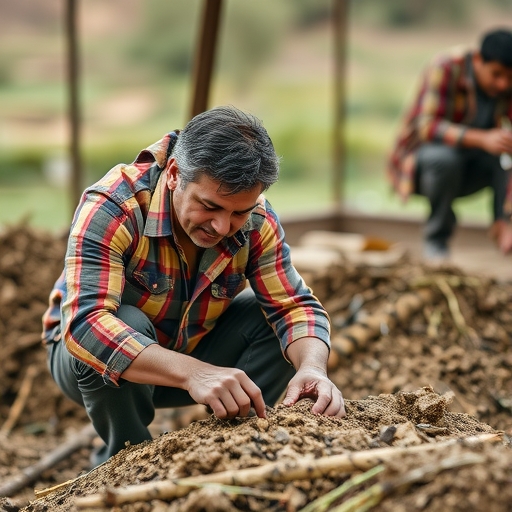 一位男子正在街頭交易股票