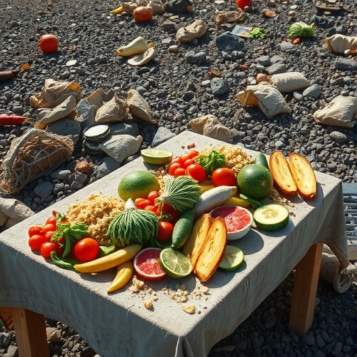 一張充滿被浪費食物的餐桌