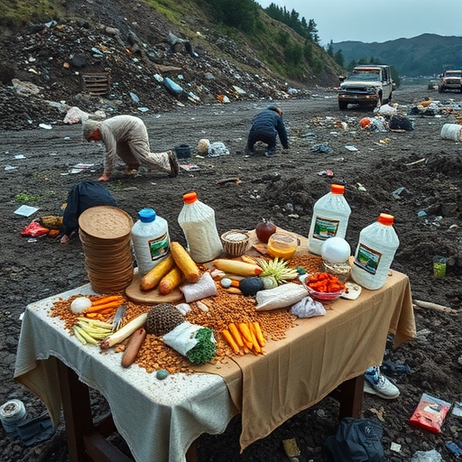 一張充滿被浪費食物的餐桌