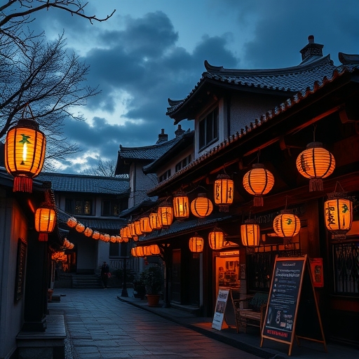 會安古鎮的古老建築與燈籠裝飾