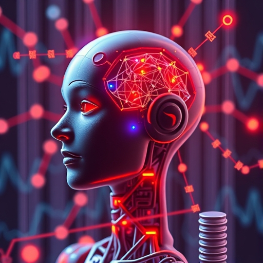 人工智慧與心理健康的視覺化圖示