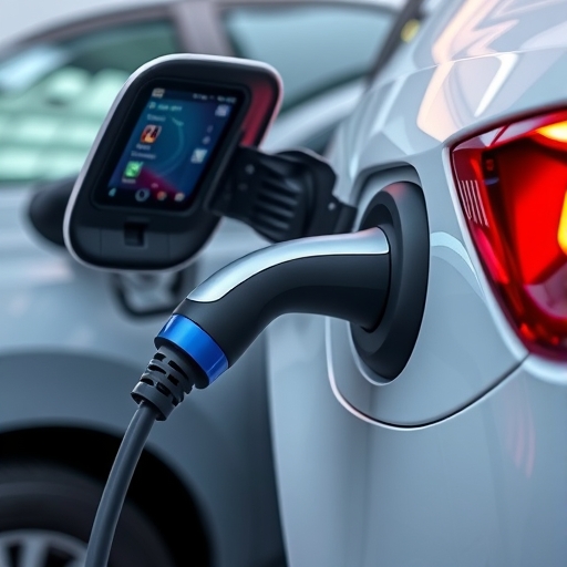 電動車內的車用連接器示意圖