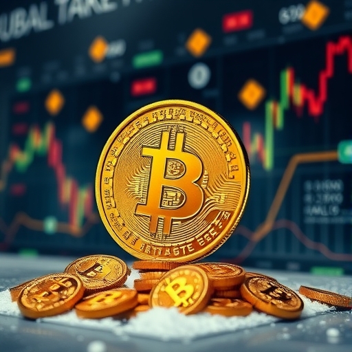 比特幣市場大規模拋售的圖像