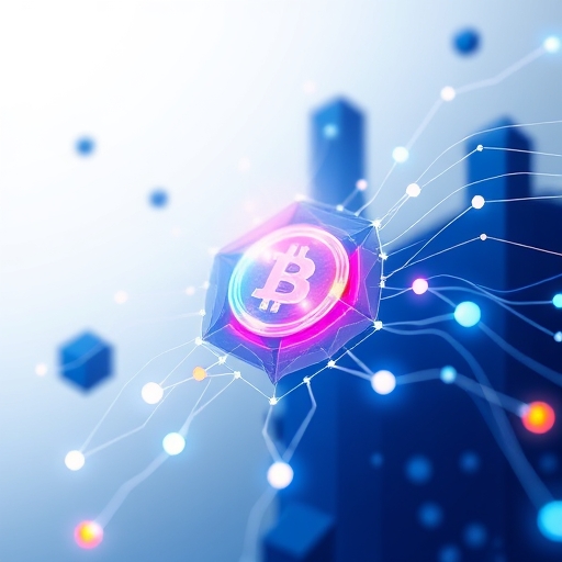 區塊鏈技術創新的視覺化圖像