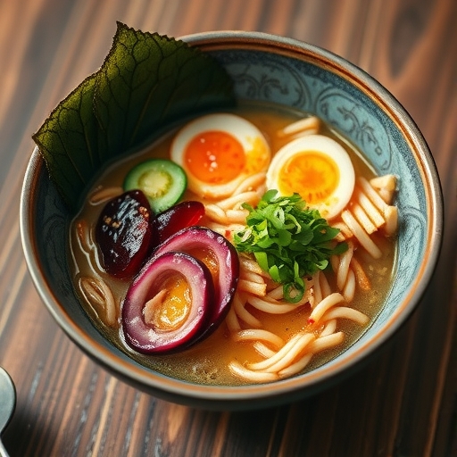 一碗配料豐富的拉麵